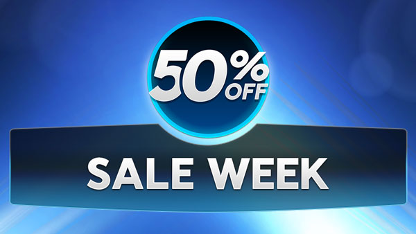 Sale Week: 50% de desconto em compras!
