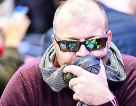 Jogador de poker durante torneio